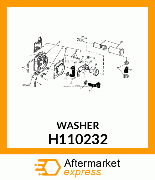 WASHER, WASHER H110232