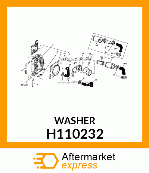 WASHER, WASHER H110232