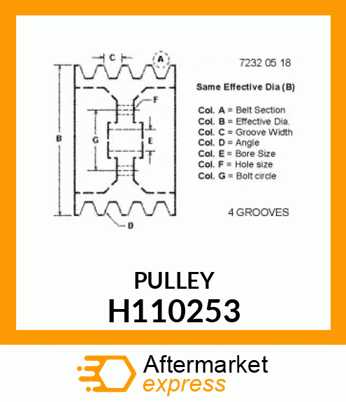 Pulley H110253