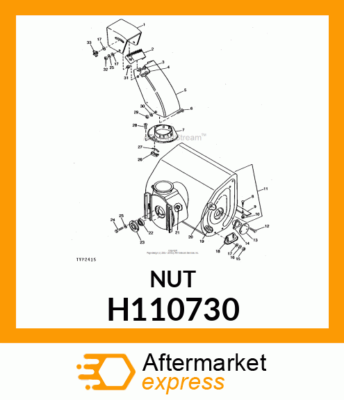 FLANGE NUT, NUT H110730