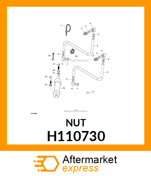 FLANGE NUT, NUT H110730