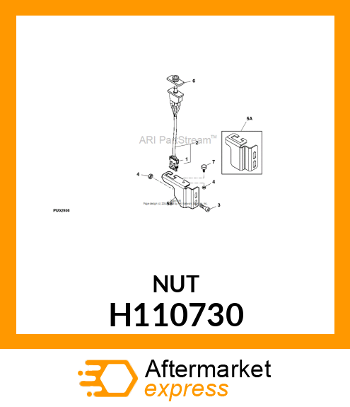 FLANGE NUT, NUT H110730