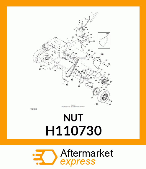 FLANGE NUT, NUT H110730