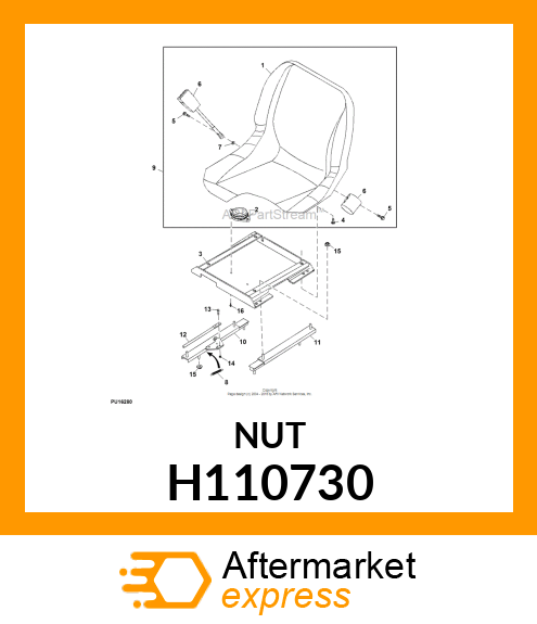 FLANGE NUT, NUT H110730