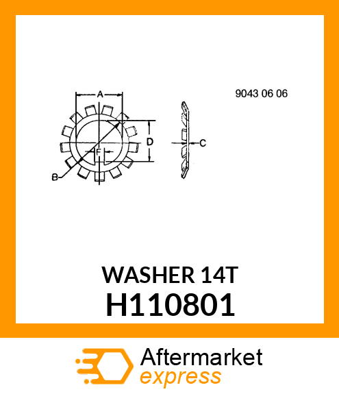 LOCK WASHER, H110801