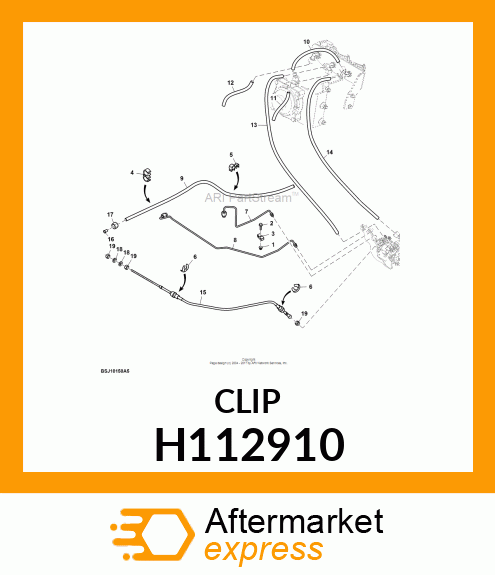 CLAMP, LIGHTWEIGHT 1/4 X 1/4 OD T H112910