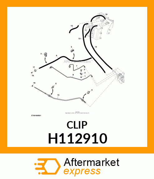 CLAMP, LIGHTWEIGHT 1/4 X 1/4 OD T H112910