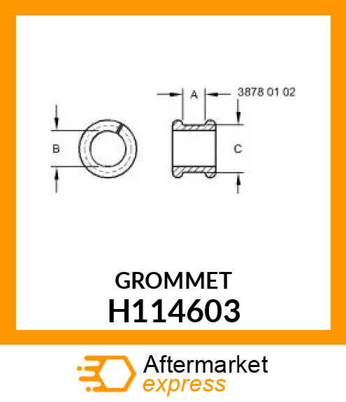 GROMMET, A/C HOSE H114603