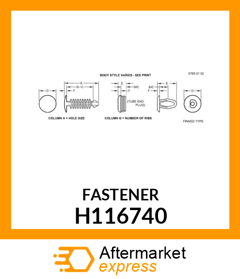 RETAINER H116740