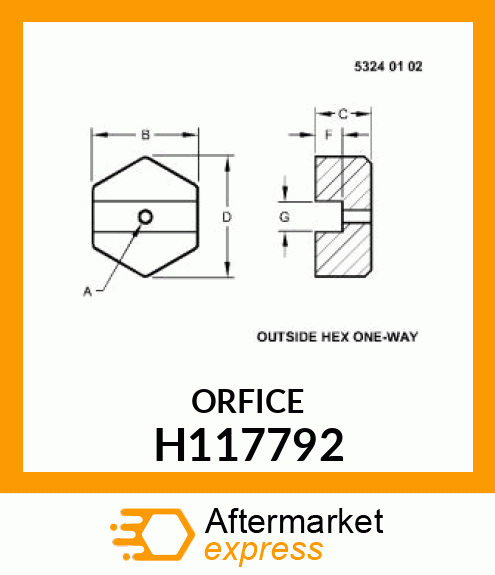 ORFICE H117792
