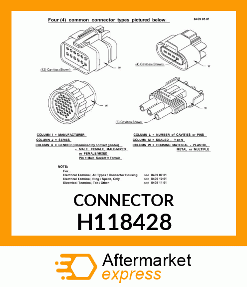 Electrical Connector Asm H118428
