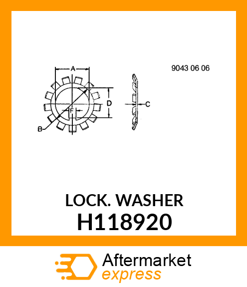 LOCK WASHER H118920