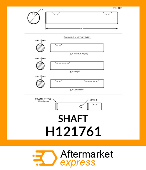 COUNTERSHAFT H121761