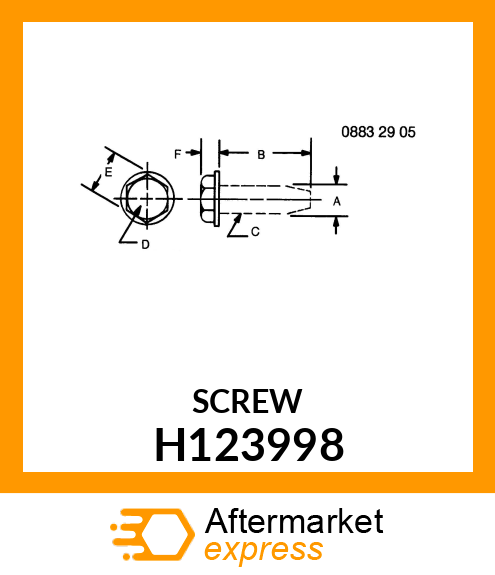 SCREW H123998