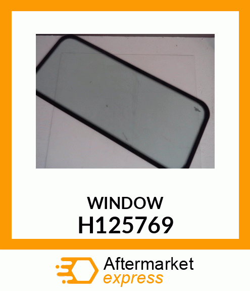 WINDOWPANE, REAR WINDOW H125769