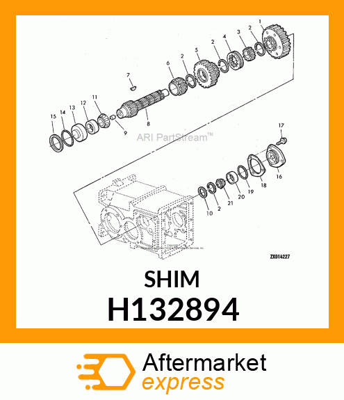 SHIM, ALUMINUM .508 H132894