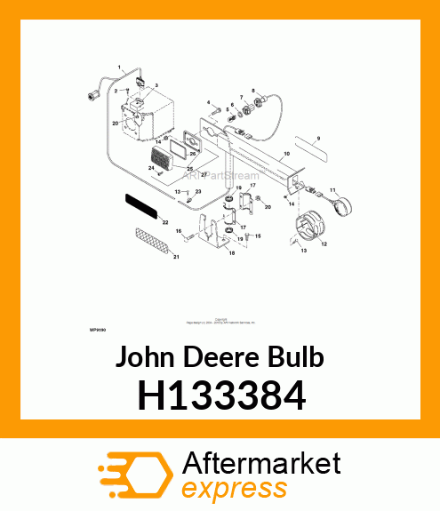 BULB, S8 WEDGE BASE ANSI #3057 H133384