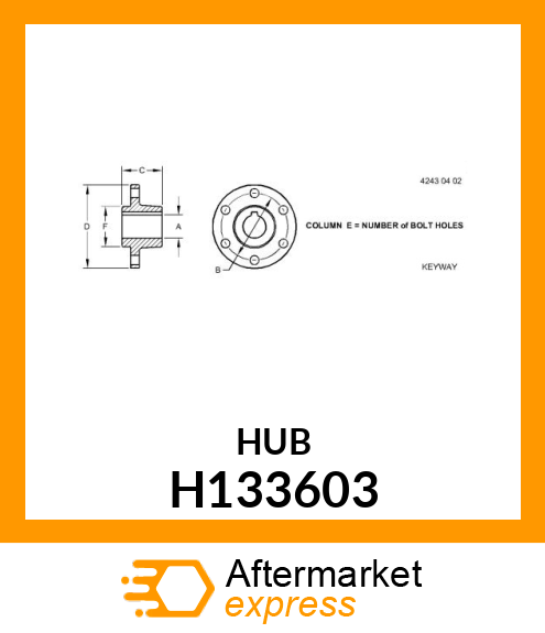 HUB H133603