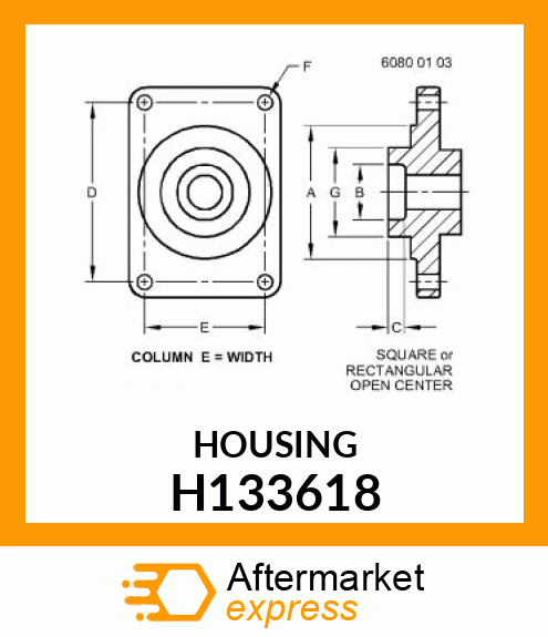 HOUSING H133618