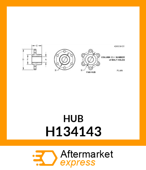 HUB H134143