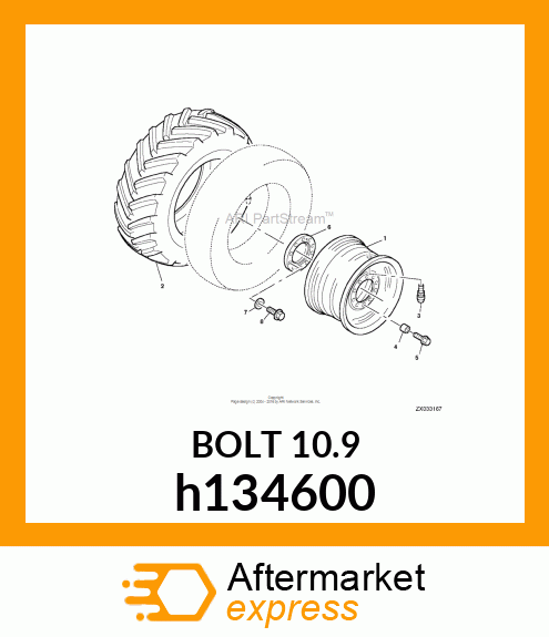 SCREW, HEX FLANGE, SPECIAL PILOT h134600