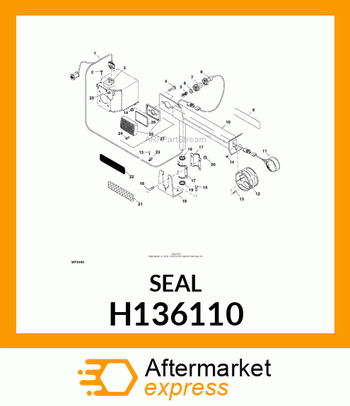 SEALING WASHER, HANDRAIL/LIGHT ARM H136110