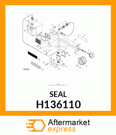 SEALING WASHER, HANDRAIL/LIGHT ARM H136110