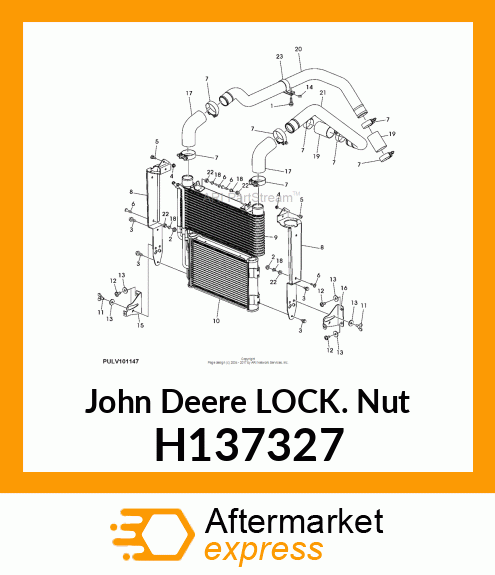 NUT, METRIC, HEX FL, SELF LOCKING H137327