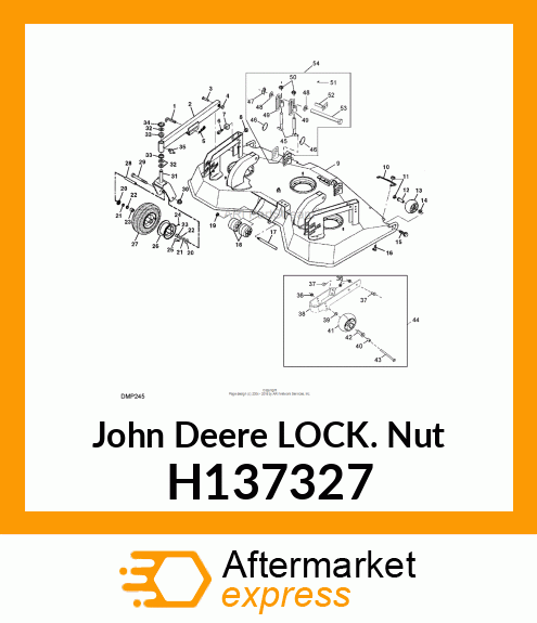 NUT, METRIC, HEX FL, SELF LOCKING H137327