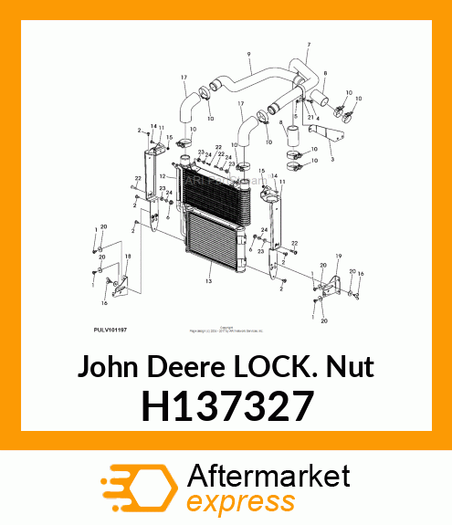 NUT, METRIC, HEX FL, SELF LOCKING H137327