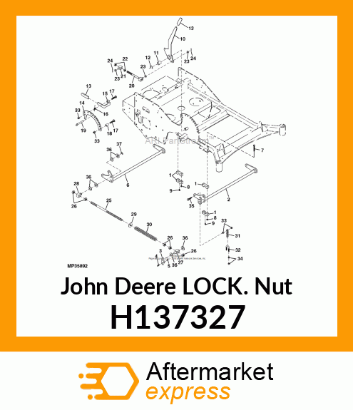 NUT, METRIC, HEX FL, SELF LOCKING H137327