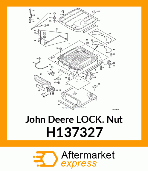 NUT, METRIC, HEX FL, SELF LOCKING H137327