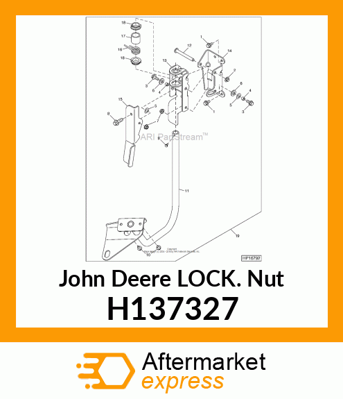 NUT, METRIC, HEX FL, SELF LOCKING H137327