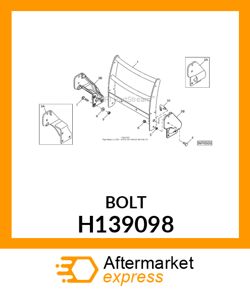 BOLT, BOLT SP.RD HD M12X1.75X51.5 Z H139098