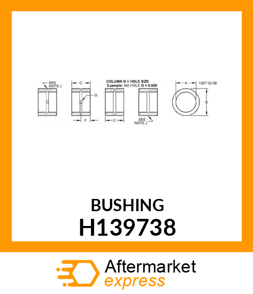 BUSHING H139738