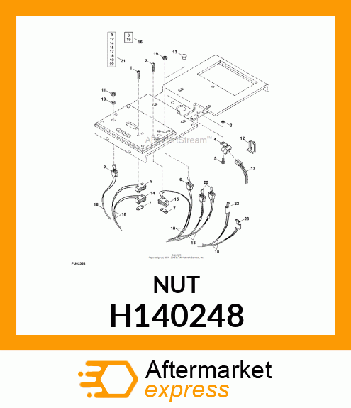 NUT, FACED, KNURLED H140248