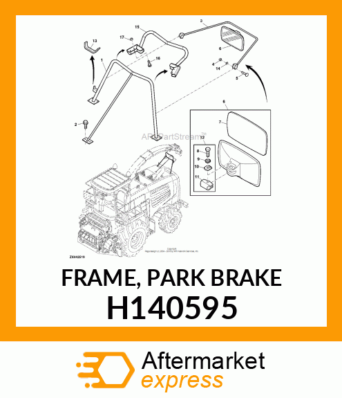 FRAME, PARK BRAKE H140595