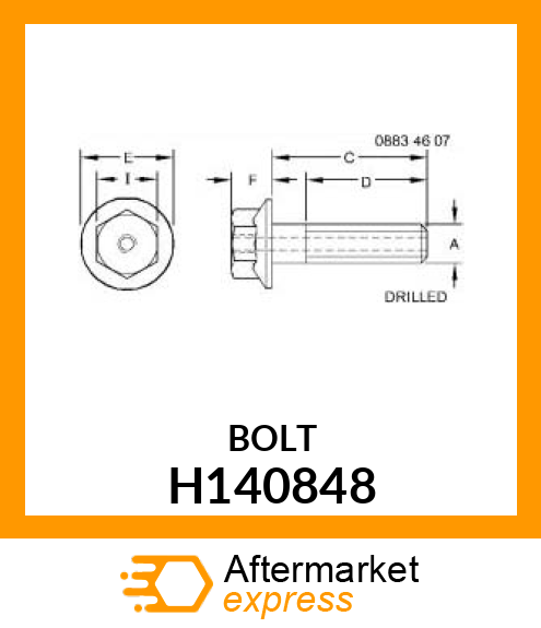 HEX FLANGE SCREW H140848