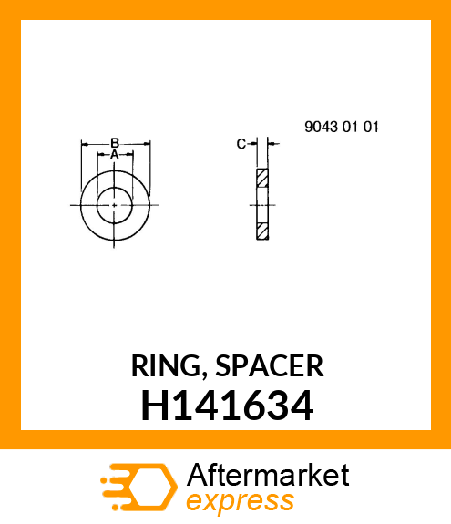 RING, SPACER H141634