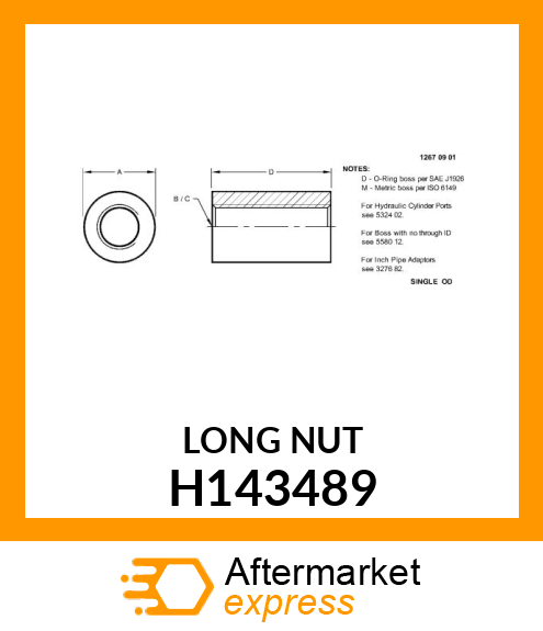 BUSHING, THREADED H143489