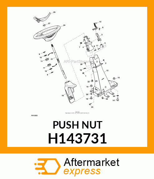 PUSH NUT, M12 H143731