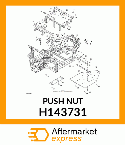 PUSH NUT, M12 H143731