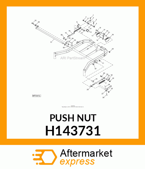 PUSH NUT, M12 H143731