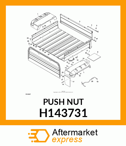 PUSH NUT, M12 H143731