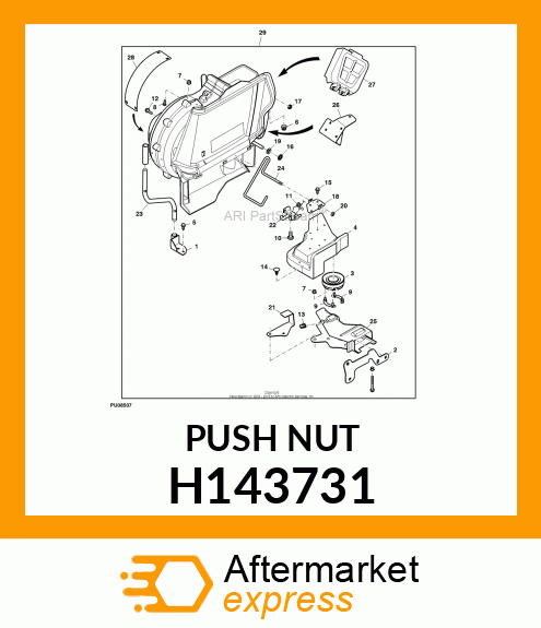 PUSH NUT, M12 H143731