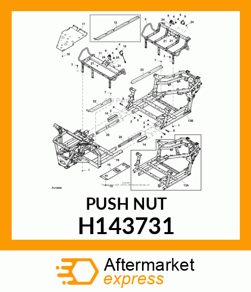 PUSH NUT, M12 H143731