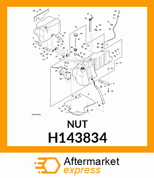 NUT, CLAMP H143834