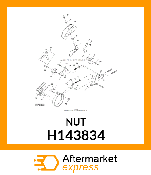 NUT, CLAMP H143834