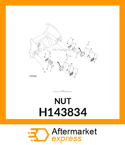 NUT, CLAMP H143834