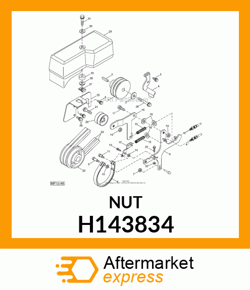 NUT, CLAMP H143834